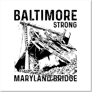 Baltimore-Strong-Maryland-Bridge-vintage Posters and Art